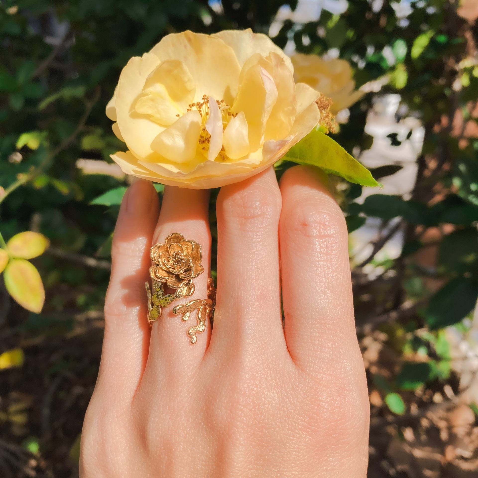 Kaktus Rose Verstellbarer Ring 3D Gedruckt in Sterling Silber Oder 18K Vergoldung-Close Out Sale Kaktus Rose Verstellbarer Ring 3D Gedruckt in Sterling Silber Oder 18K Vergoldung-Close Out Sale von AmeliaRayJewelryShop