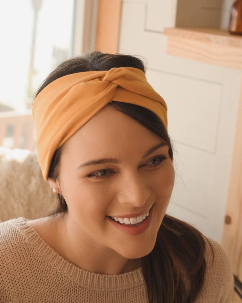 Headwrap, Senfgelb Twist Knoten Headwrap Headwrap, Senfgelb Twist Knoten Headwrap von AmeliaRoseTheLabel