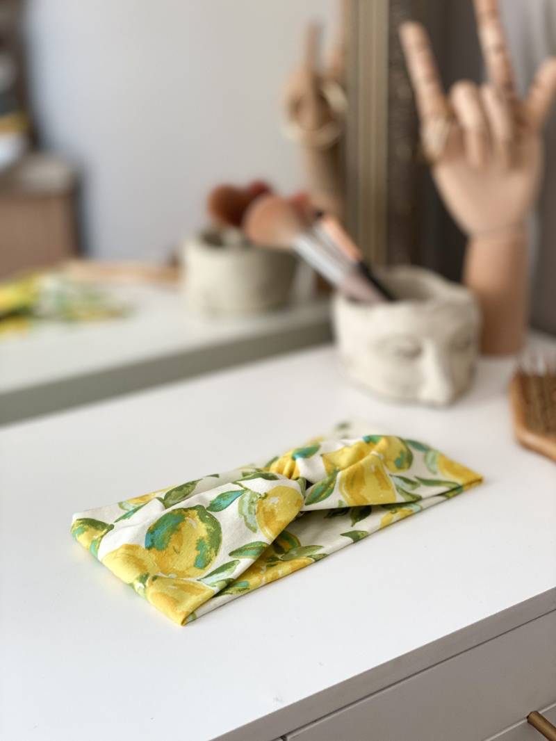 Headwrap, Zitronendruck Stirnband von AmeliaRoseTheLabel