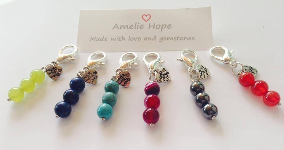 Edelstein Kristall Heilstein Charm Edelstein Kristall Heilstein Charm von AmelieHopeCrystals