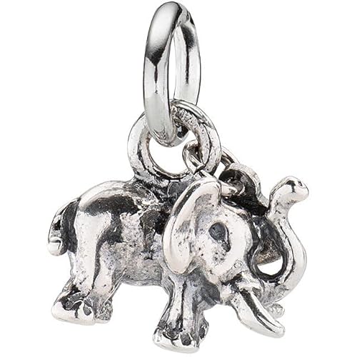 Amen Charm Charm aus 925er Silber Elefant Farbe brüniert Die Referenz ist: CH-AN03 von Amen