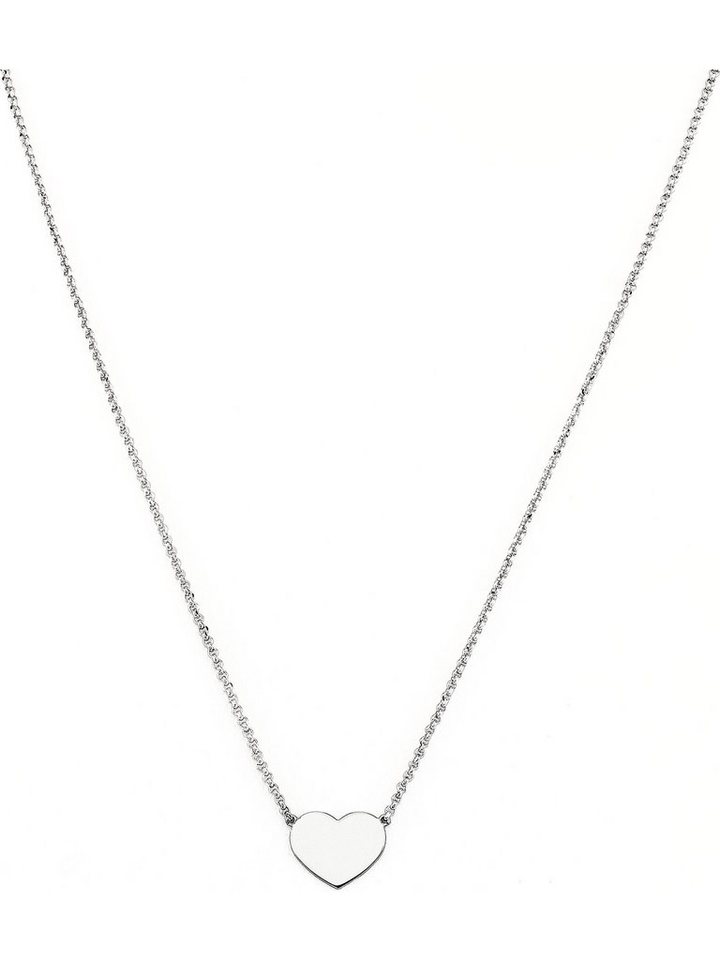 Amen Collier Amen Damen-Kette 925er Silber 13 Zirkonia Herz von Amen