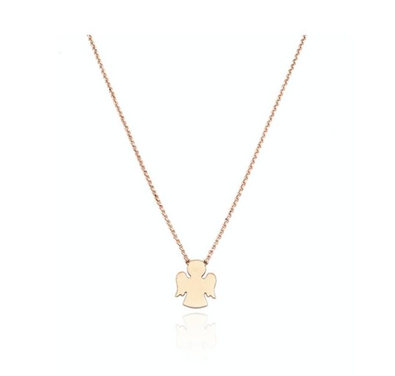 Amen Kette mit Anhänger Pink Gold Plated Silver Necklace Angels CLAR3 von Amen