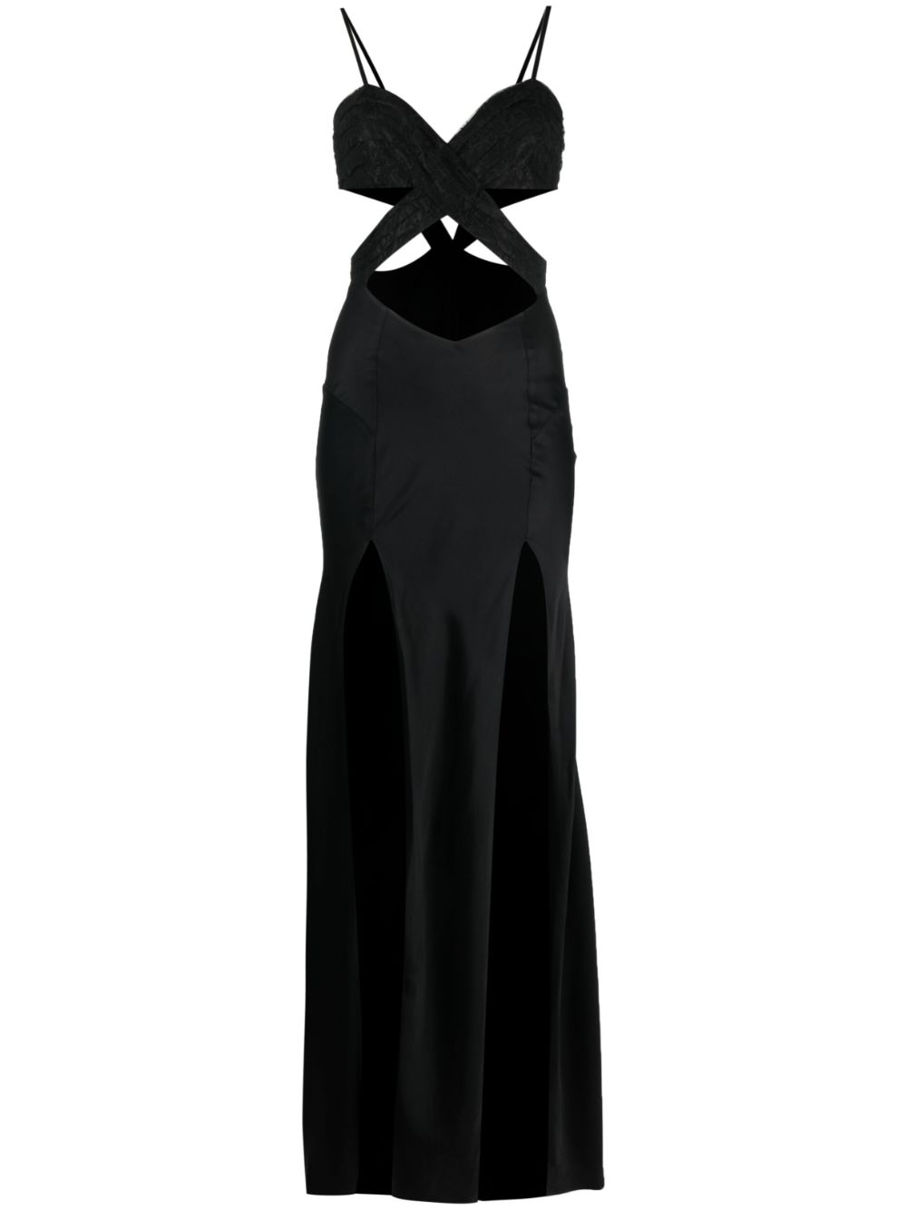 Amen Abendkleid mit Cut-Outs - Schwarz von Amen