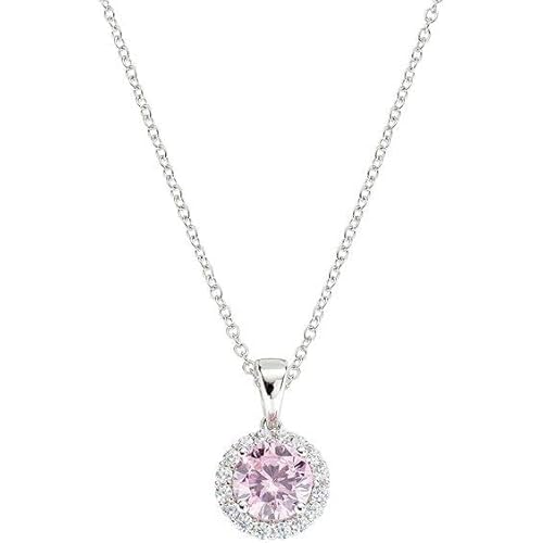 Amen necklace with pink and white zircons 925 silver CLLUBOBBROZ von Amen