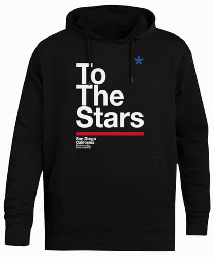 Ameretee Tts to The Stars Einfacher Schwarzer Hoodie Unisex Pullover von Ameretee