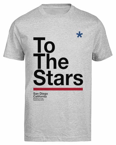 Tts to The Stars Graues Herren-T-Shirt Mit Regulären Kurzen Ärmeln von Ameretee