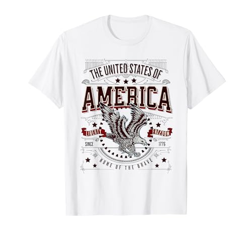US American Eagle - American Flag Patriot USA für Herren T-Shirt von America Sweet Land of Liberty 4th july hawk