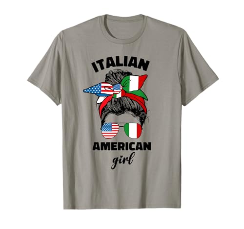 Halb Amerika und Italienisch Amerika Italien Italien USA Flagge Mädchen T-Shirt Halb Amerika und Italienisch Amerika Italien Italien USA Flagge Mädchen T-Shirt von American And Italian Girl Designs Co.