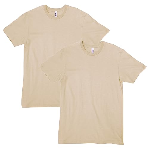 American Apparel CVC T-Shirt, Unisex, f r Erwachsene, Stil G2001cvc, 2er-Pack, Heather Bone (2er-Pack), S von American Apparel