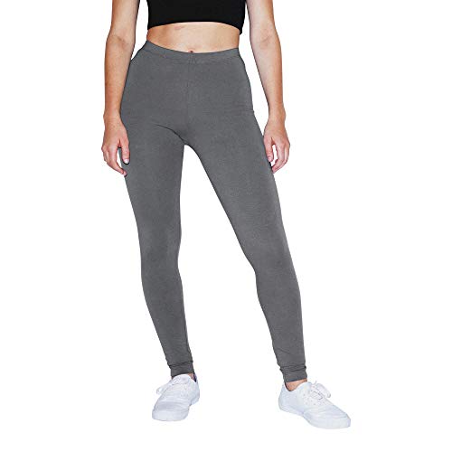 American Apparel Damen Cotton Spandex Jersey Leggings, Asphalt, Mittel von American Apparel