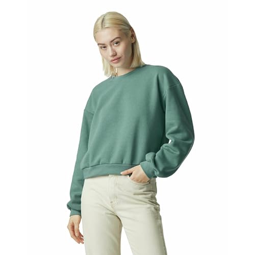 American Apparel Damen Reflex Fleece Crewneck Grf494aa Sweatshirt, Arktisblau, S von American Apparel