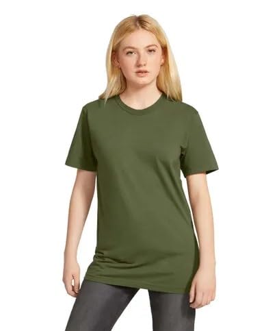 American Apparel Fine Jersey T-Shirt Style G2001 2er-Pack, Olivgrün (2er-Pack), M von American Apparel
