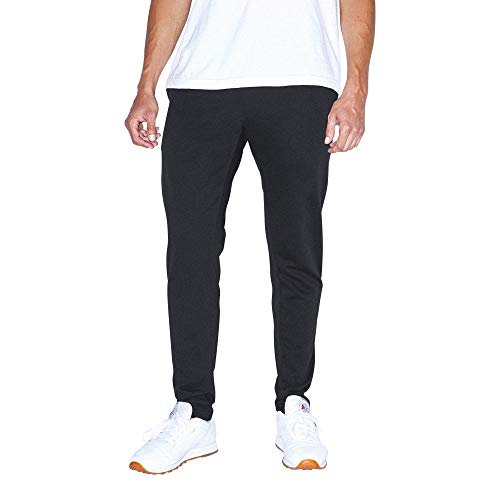 American Apparel Herren California Fleece Slim Fit Jogger Trainingshose, schwarz, Groß von American Apparel