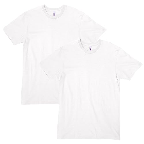 American Apparel Uni CVC T-Shirt, Stil G2001CVC, 2er-Pack, Weiß (2-er Pack), XXL von American Apparel