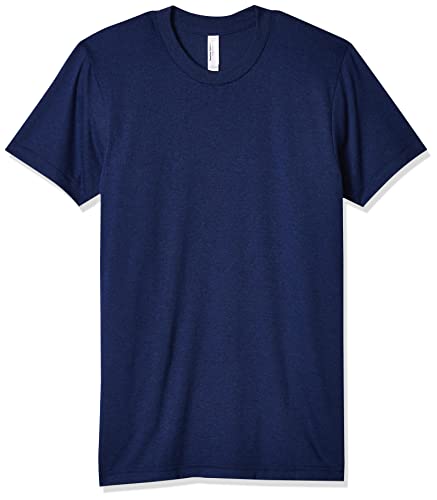 American Apparel Unisex-Erwachsene Blend Crewneck Track Kurzarm Usa Collection T-Shirt, Tri-Indigo, Groß von American Apparel
