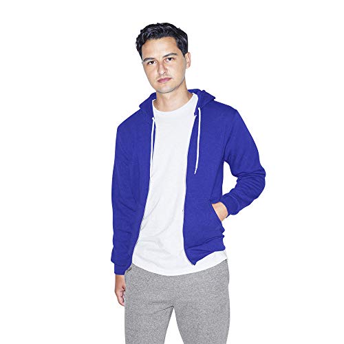American Apparel Unisex-Erwachsene Flex Fleece Long Sleeve Zip Hoodie Kapuzenpulli, Lapis, Small von American Apparel