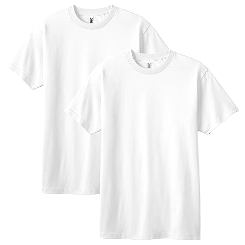 American Apparel Unisex-Erwachsene Kurzarm, Stil G1301, 2er T-Shirt, Weiß (2-er Pack), XL von American Apparel