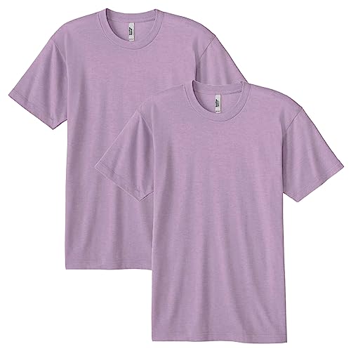 American Apparel Unisex-Erwachsene Tri-Blend Track T-Shirt, Stil GTR401, 2er-Pack, Tri-Storm (2er-Pack), XS von American Apparel