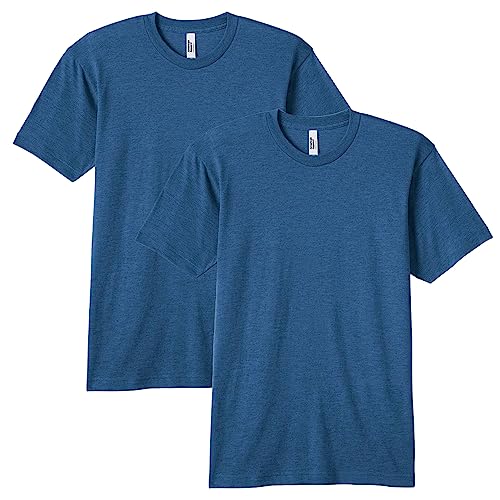 American Apparel Unisex-Erwachsene Tri-Blend Track T-Shirt, Stil Gtr401, 2er-Pack, Tri-Dusk (2er-Pack), XXL von American Apparel