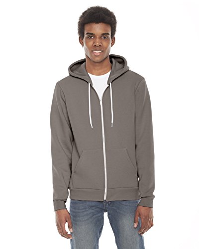 American Apparel Unisex Flex Fleece-Kapuzenpulli F497 - Pewter - 2XL von American Apparel