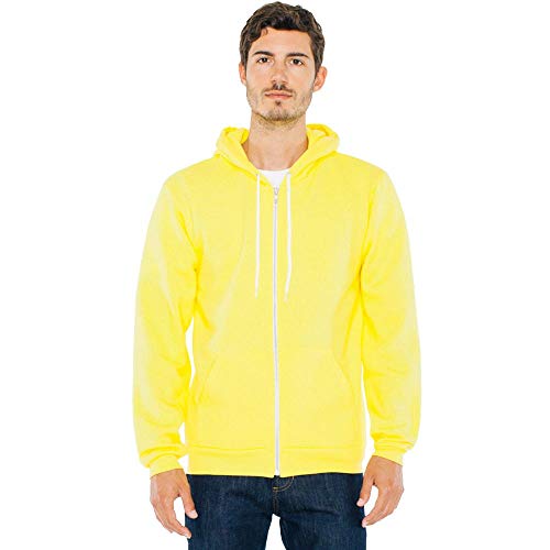 American Apparel Unisex Flex Fleece-Kapuzenpulli F497 - Sunshine - M von American Apparel