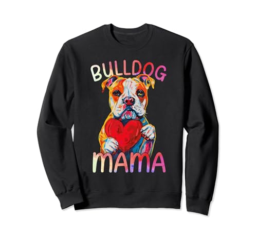 American Bulldog Lover Pop Art Damen American Bulldog Mom Sweatshirt American Bulldog Lover Pop Art Damen American Bulldog Mom Sweatshirt von American Bulldog Lovers Designs