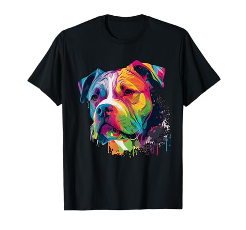 Bunte amerikanische Bulldogge American Bully Männer Frauen T-Shirt von American Bulldog Lovers