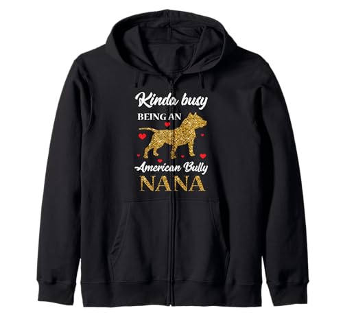Bulldogge / Bully Oma Pitty Pitties Bulldogge Oma Mama Geschenk Kapuzenjacke Bulldogge / Bully Oma Pitty Pitties Bulldogge Oma Mama Geschenk Kapuzenjacke von American Bulldog Mother Pet Dog Lover Owner