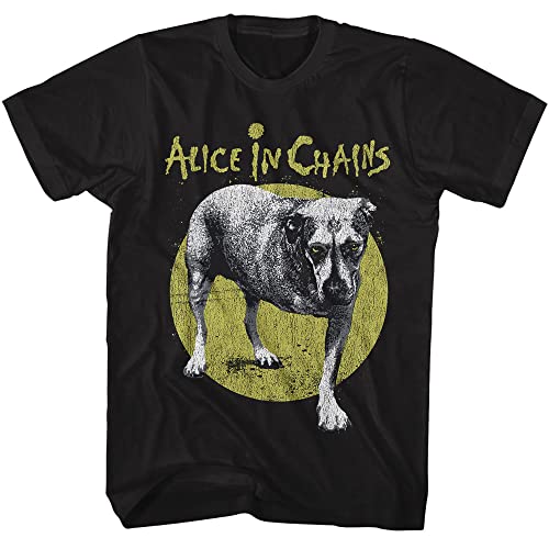 Alice in Chains T-Shirt, Selbsttitel, Album-Einband, Herren, kurzärmelig, T-Shirt, 90er-Jahre-Musik, grafische T-Shirts, Schwarz, L von American Classics