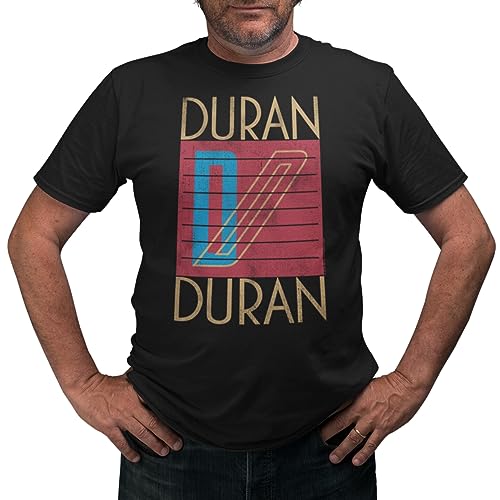 American Classics Duran Duran Logo Kurzarm-T-Shirt für Herren Groß Schwarz von American Classics