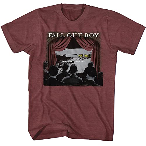 American Classics Fall Out Boy T-Shirt von Under The Cork Tree Album Cover Erwachsene Kurzarm T-Shirts Grafik Tees, Rot/Ausflug, einfarbig (Getaway Solids), XL von American Classics
