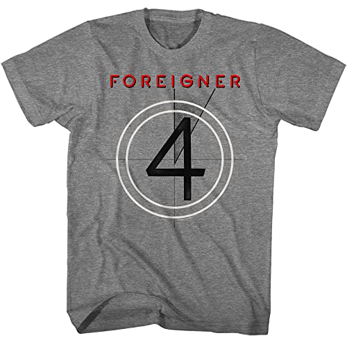 American Classics Foreigner 4 Album Cover Herren Kurzarm T-Shirt 80er Jahre Musik Grafik Tees, Graphit meliert, Mittel American Classics Foreigner 4 Album Cover Herren Kurzarm T-Shirt 80er Jahre Musik Grafik Tees, Graphit meliert, Mittel von American Classics