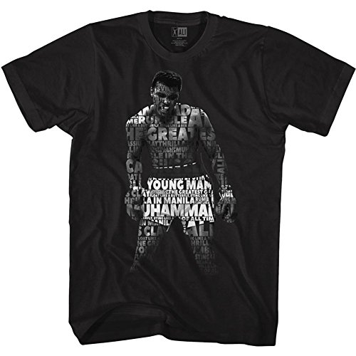 American Classics Muhammad Ali 60er Ziege Größte Boxer zitieren Sie Mich T-Shirt für Herren X-Groß Schwarz von American Classics