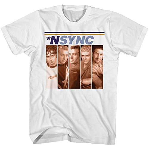 American Classics NSYNC-Box T-Shirt für Herren Hälfte Weiß von American Classics
