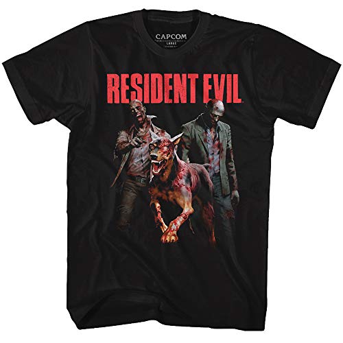 American Classics Resident Evil Gaming Monster Hits T-Shirt für Erwachsene, kurzärmelig, schwarz, XX-Large von American Classics
