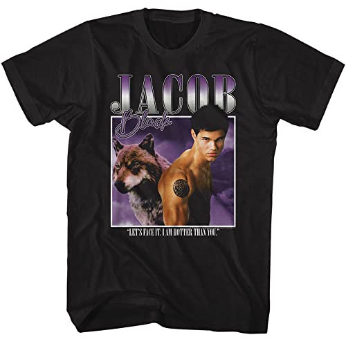 American Classics Twilight Movies Jacob Black Adult Short Sleeve T Shirts Vampire Romance Graphic Tees, Schwarz, L von American Classics