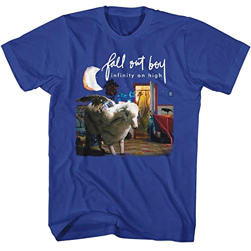 Fall Out Boy T-Shirt Infinity On High Album Cover Erwachsene Kurzarm T-Shirts Grafik Tees, Blau, Mittel von American Classics