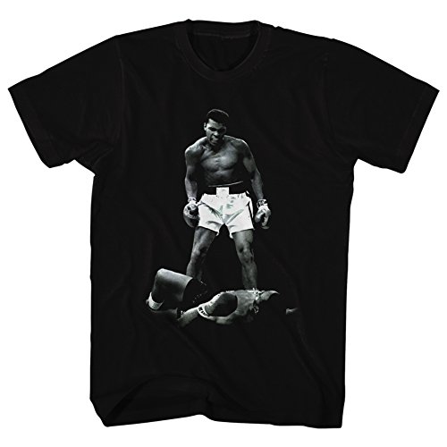 Muhammad Ali Ali Over Liston T-Shirt für Erwachsene, schwarz, XX-Large von American Classics