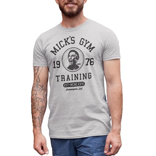 Rocky MGM Movie Training Mick's Gym T-Shirt für Erwachsene, Grau meliert, 3X-Groß von American Classics