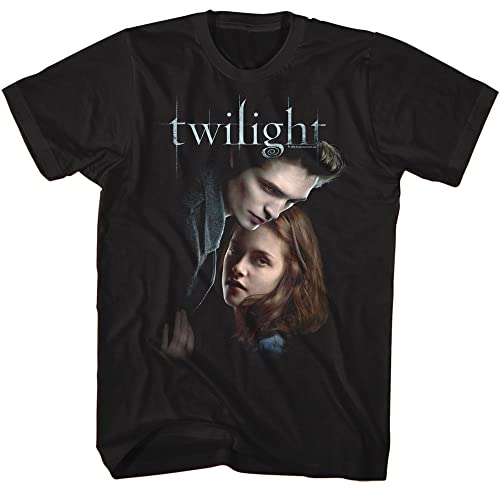 Twilight T-Shirt Ed and Bella T-Shirt für Erwachsene, kurzärmelig, Twilight Movies Graphic Tees, Schwarz, L von American Classics
