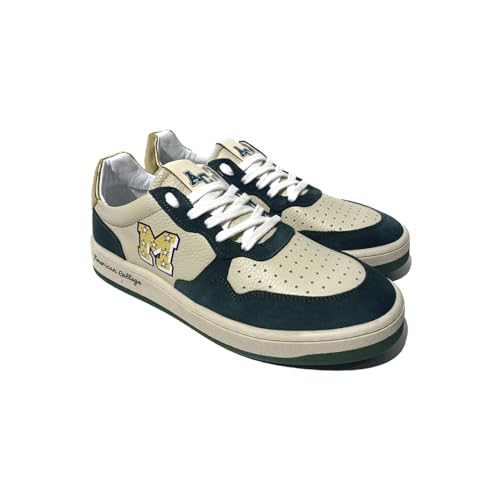 American College Herren AC Basket 16/40 Sneaker, Grün-Gold, 40 EU von American College