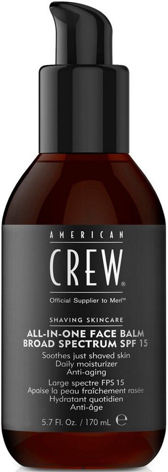 American Crew Gesichtspflege All-In-One Face Balsam, Feuchtigkeitsspendende Formel mit Anti-Aging-Wirkung und LSF 15. von American Crew