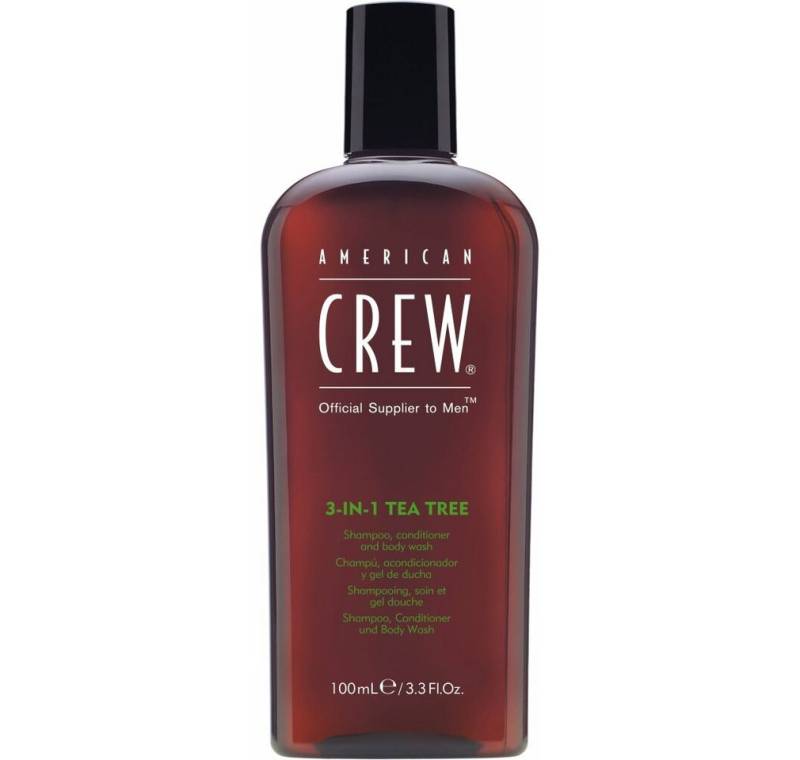 American Crew Haarshampoo Tea Tree 3-in-1 Shampoo, Conditioner & Body Wash 450ml von American Crew