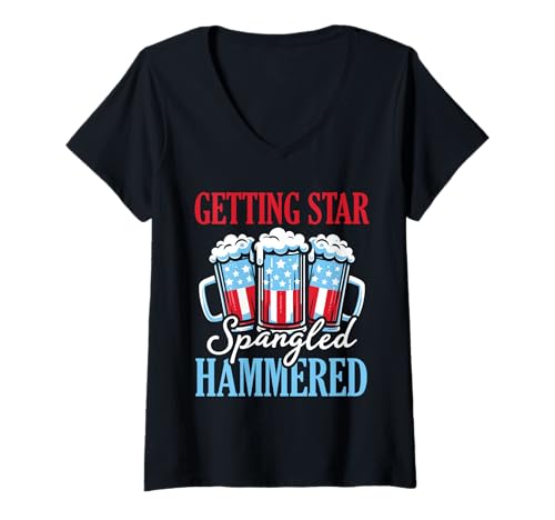 Damen Lustiger 4. Juli Amerikanische Flagge Unabhängigkeitstag T-Shirt mit V-Ausschnitt Damen Lustiger 4. Juli Amerikanische Flagge Unabhängigkeitstag T-Shirt mit V-Ausschnitt von American Flag 4th July Shirt Apparel