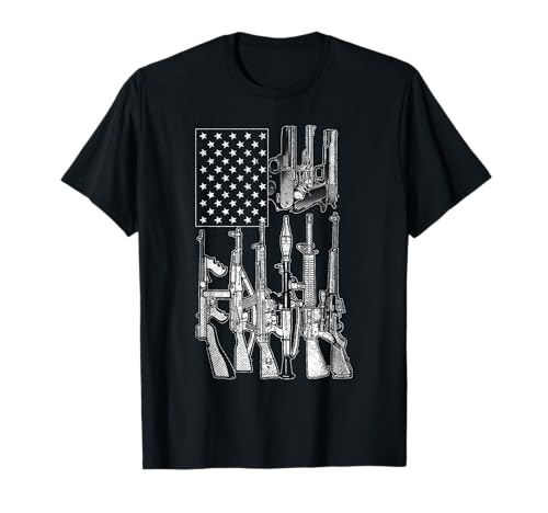 American Flag Gun Enthusiast Gifts - Waffenhemden für Herren T-Shirt von American Flag Gun Enthusiast Gifts Shirt Co
