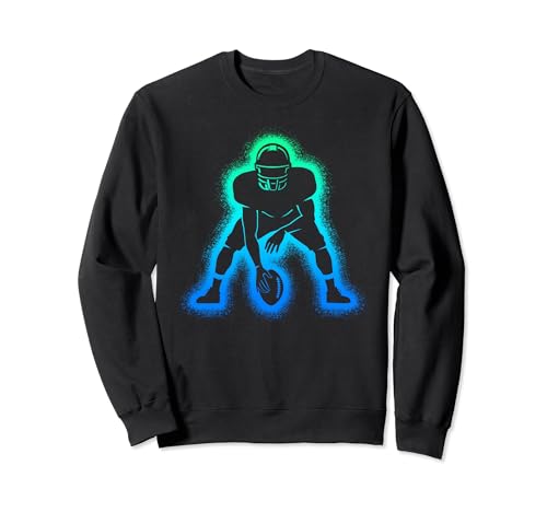 American Football Herren Kinder Jungen Football Sweatshirt von American Football Spieler Designs Footballspieler