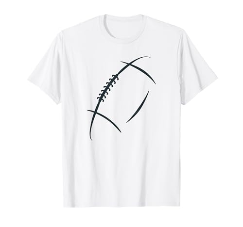 American Football Spieler Und Fan Gear Co - Herren American Football Fan T-Shirt, Weiß, S, Kurzarm, Klassische Passform, Rundhals, Sportlich mit American Football Grafik von American Football Spieler Und Fan Gear Co