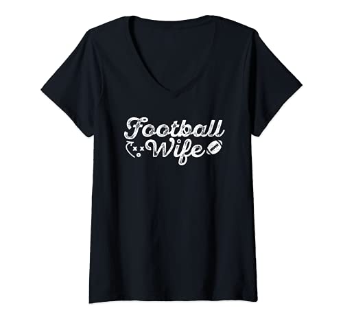 Damen American Football Wife Vintage T-Shirt mit V-Ausschnitt Damen American Football Wife Vintage T-Shirt mit V-Ausschnitt von American Football Wife Gifts 2.1