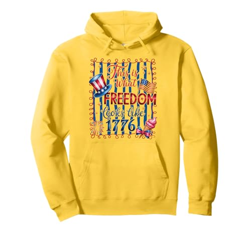 What Freedom Looks Like 1776 4. Juli Outfits für Frauen Pullover Hoodie What Freedom Looks Like 1776 4. Juli Outfits für Frauen Pullover Hoodie von American Freedom Outfit for Independance Day